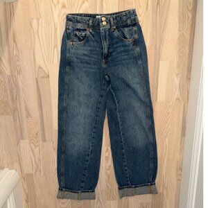 Free People Aster Seamed Relaxed Straight Leg Jeans Size 25